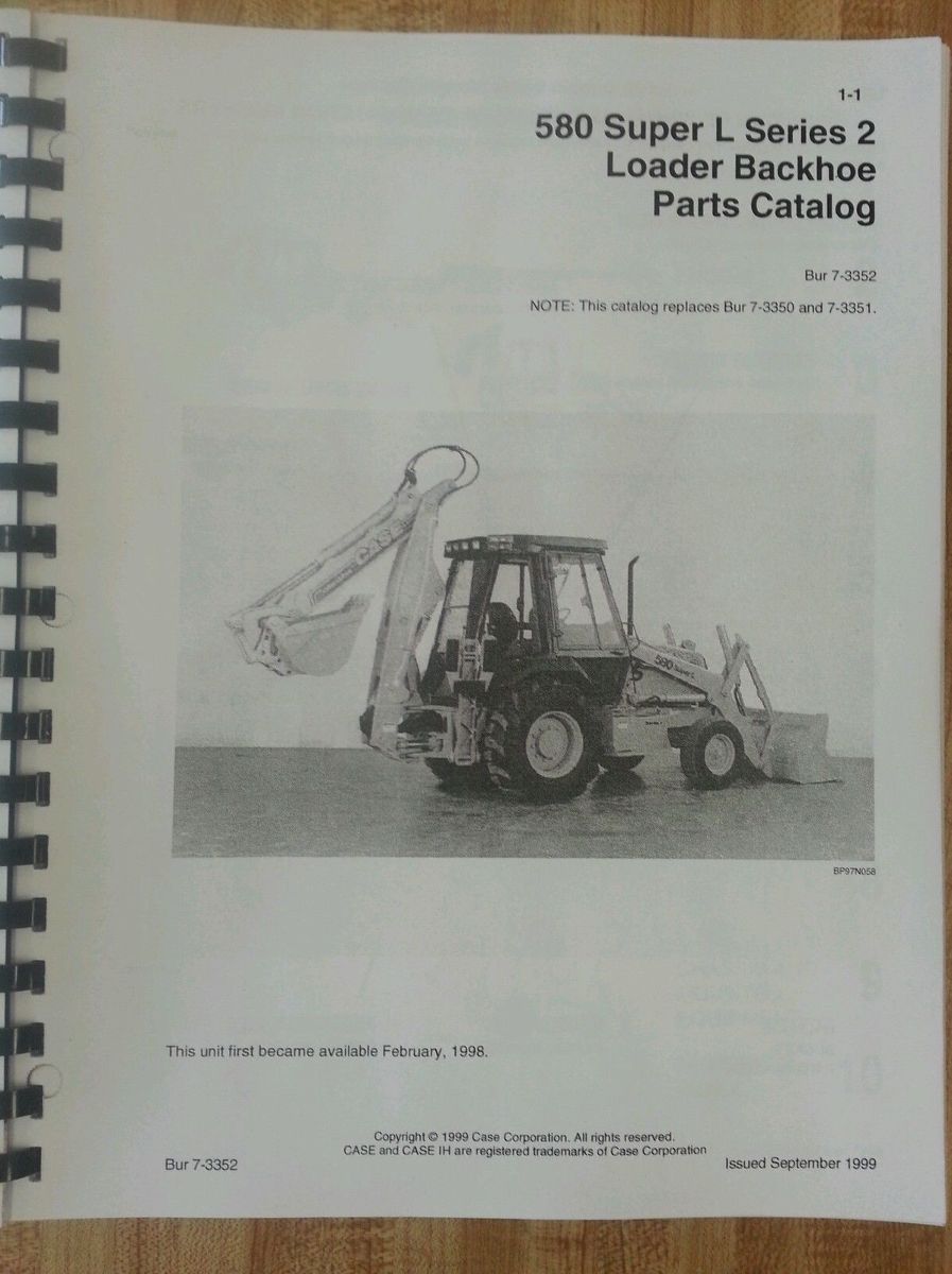 Case 580 Super L Owners Manual ...