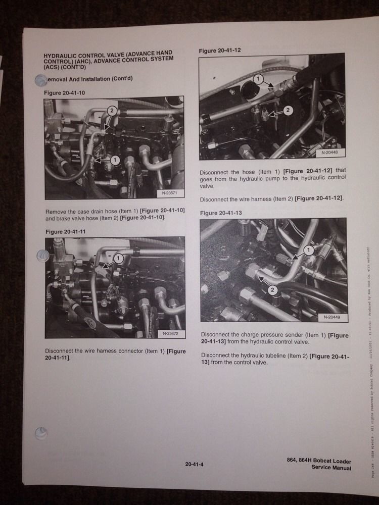 Bobcat 864 Track Skid Steer Service Manual Book 6900945
