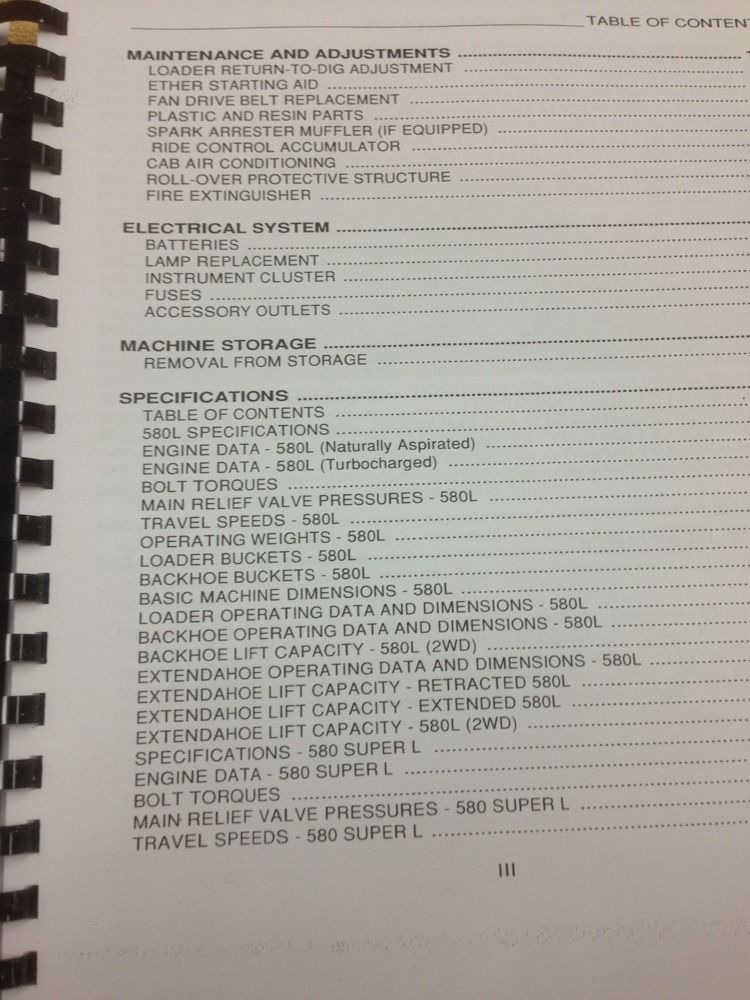 Case 580L 580SL 590SL 590 SERIES 2 II Backhoe Operators ... case 590sl wiring diagram 