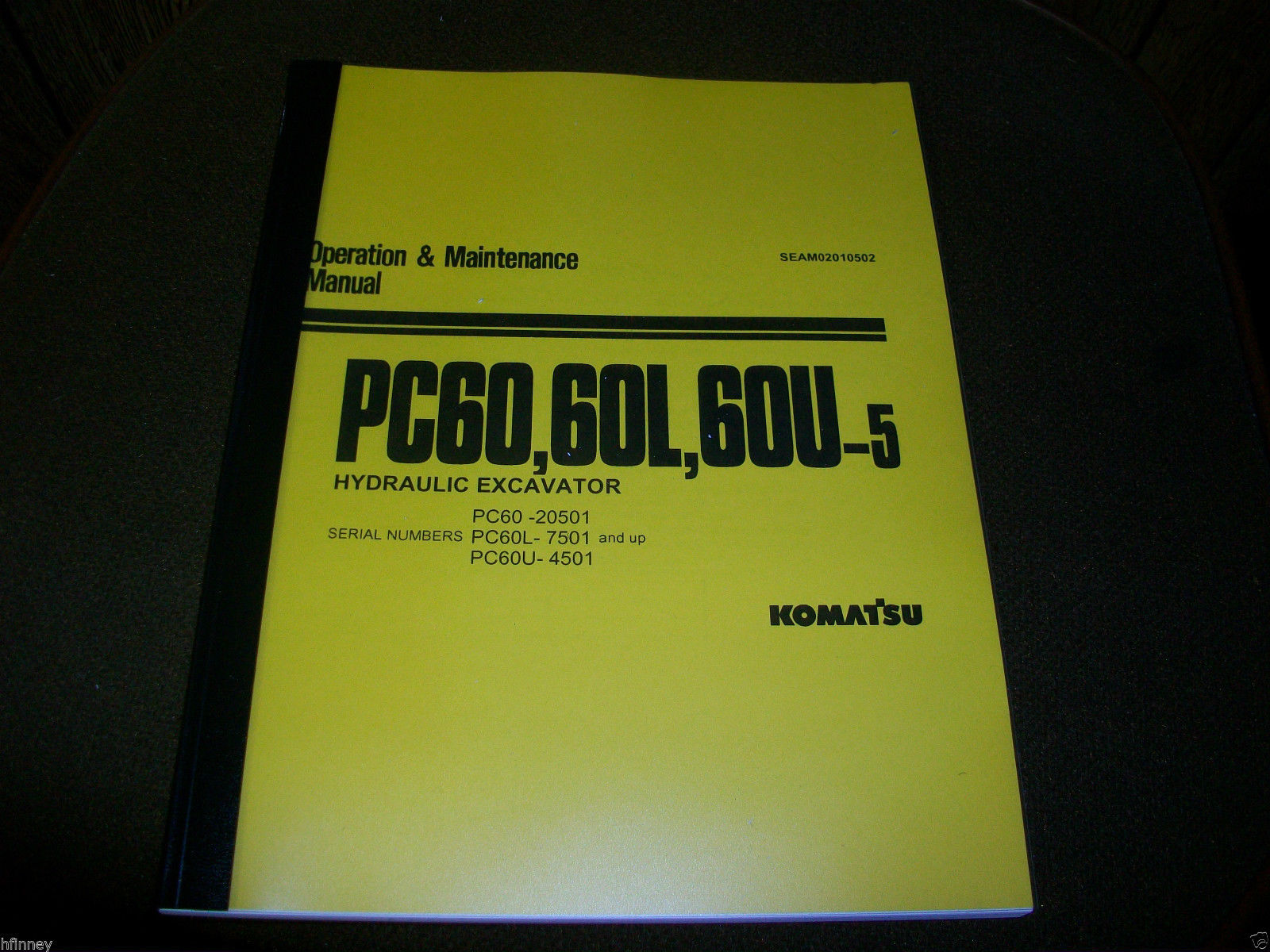 KOMATSU PC60-5 PC60 Hydraulic Excavator Operation Maintenance Manual