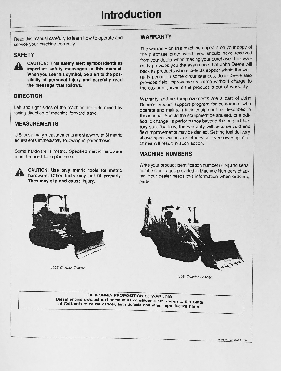 John Deere 450e Repair Manual John Deere 450e Repair Manual