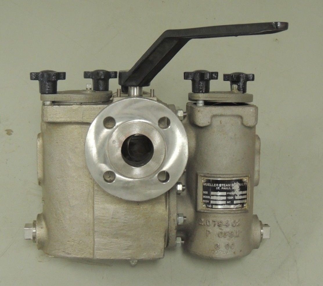 New Mueller Stainless Steel Duplex Strainer 792FHH Class 150 275PSI