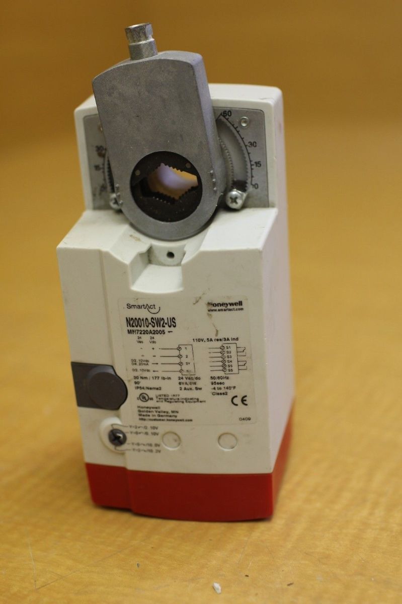 Used Honeywell NonSpring Return Damper Actuator N20010SW2US