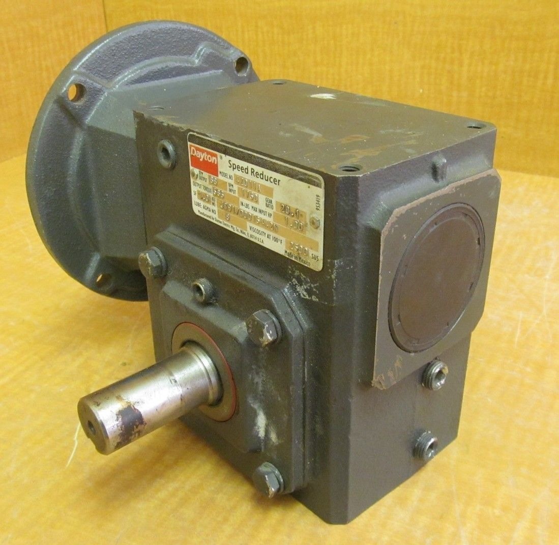 Used Dayton Gearbox Speed Reducer 42011A RPM Output 88 RPM Input 1750 eBay
