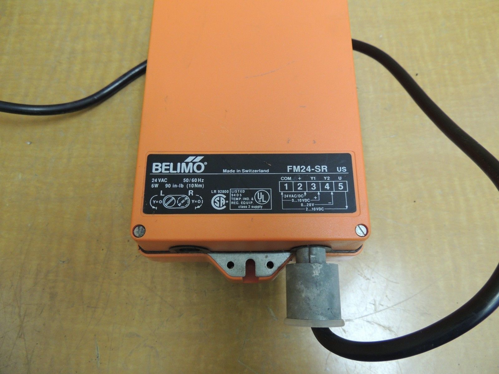 New Belimo Spring Return Actuator FM24SR 24 VAC 50/60 Hz 6W 90 inlb