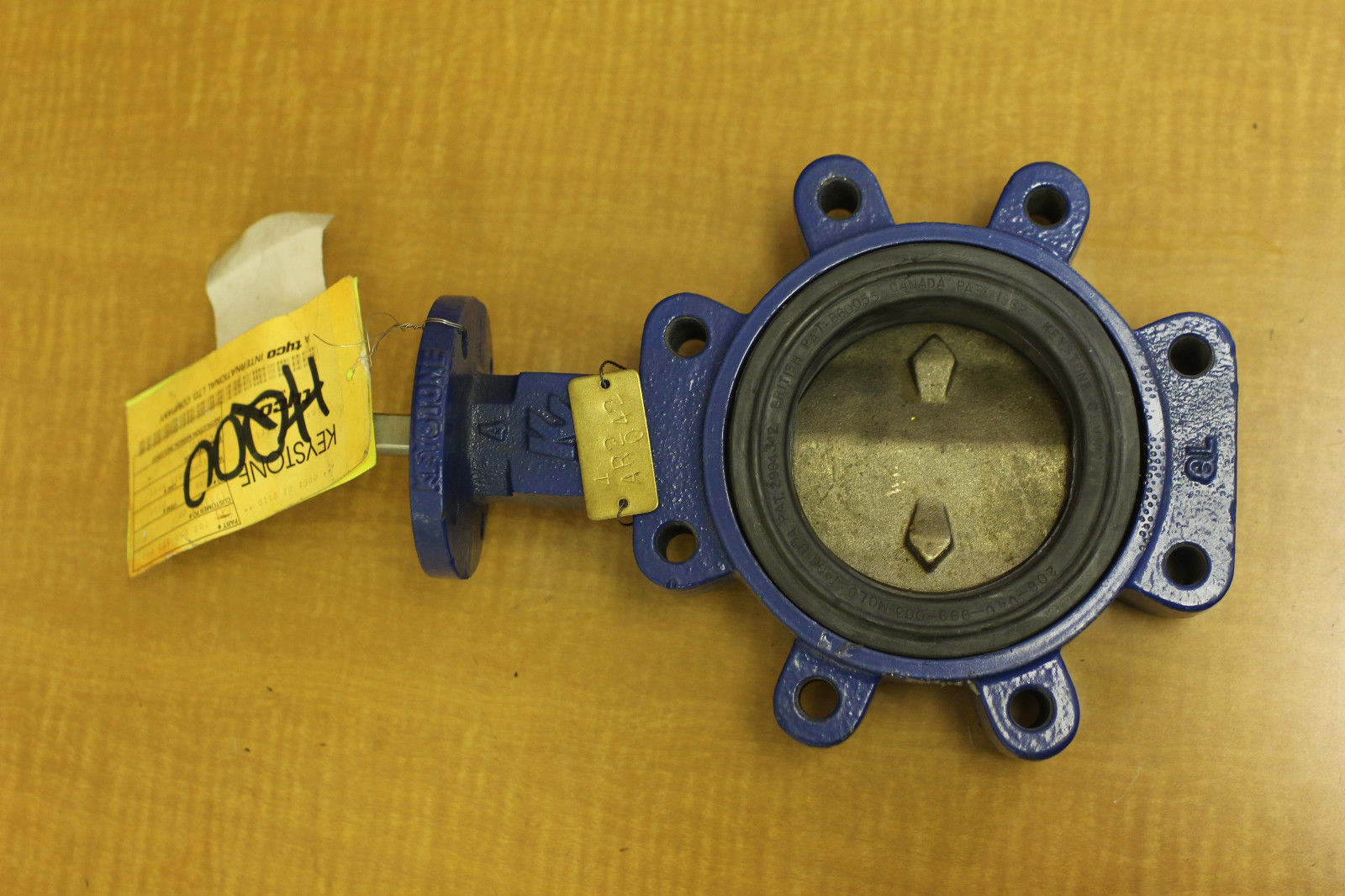 New Keystone TYCO Butterfly Valve 4" Stainless 206020999003 042703