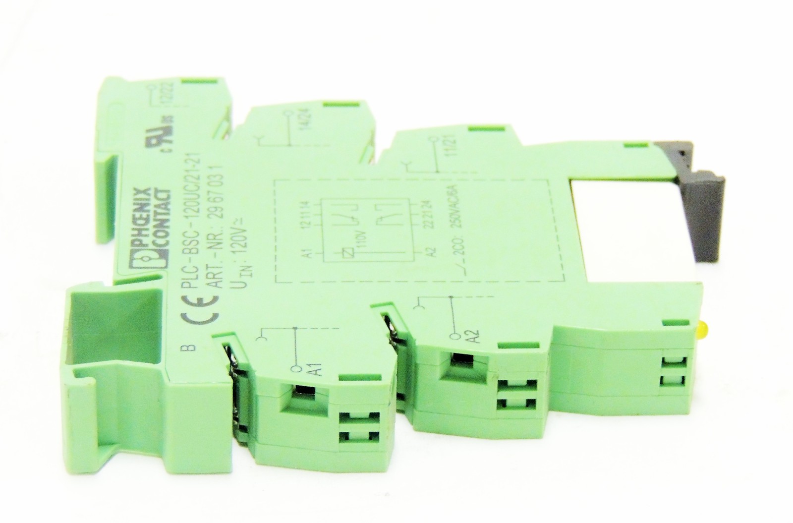 New Phoenix Contact Relay Base PLCBSC120UC/2121 With 2961202 Relay LOT OF 5 eBay
