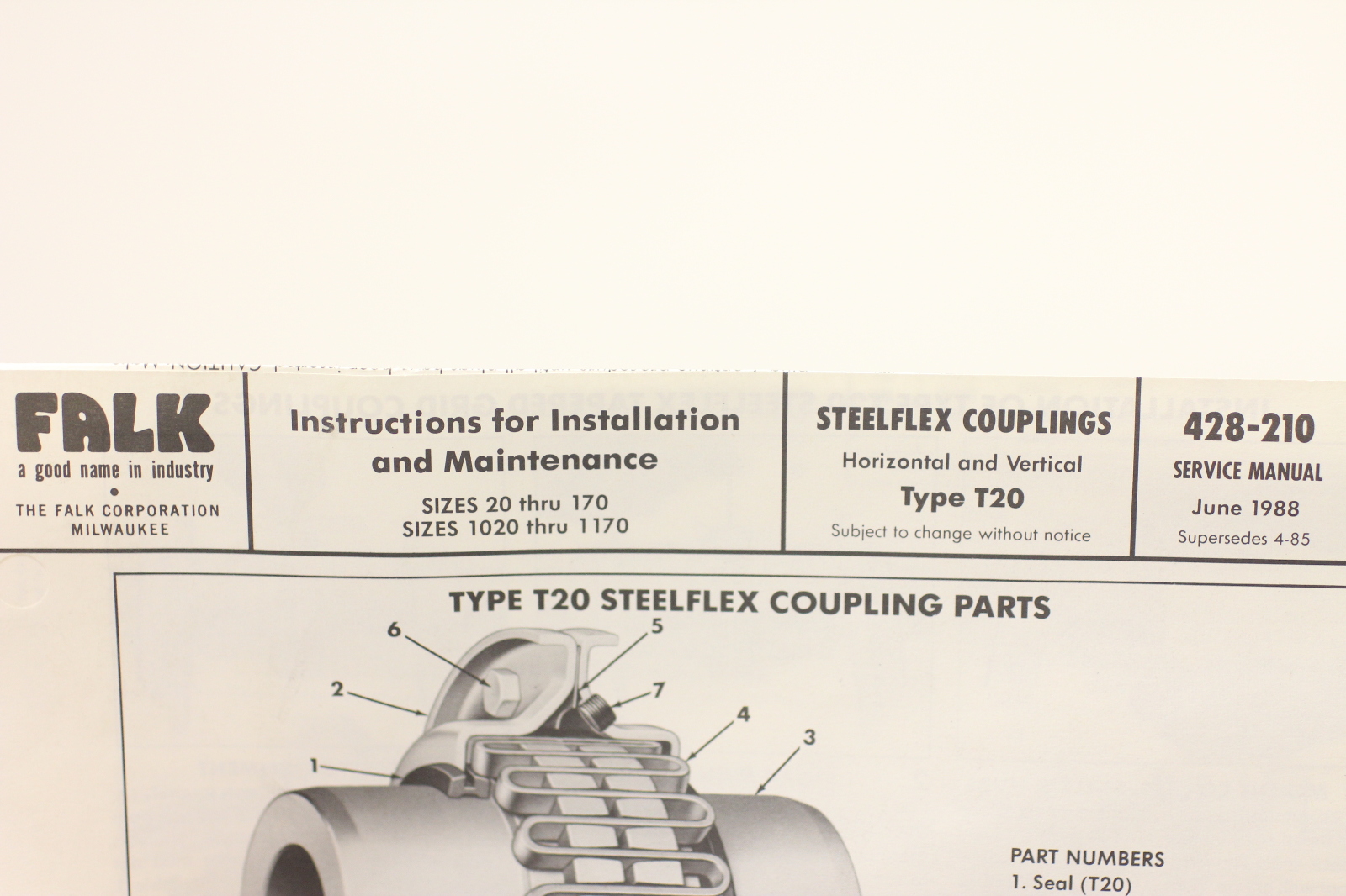 New Falk Steelflex Coupling 1120T20 Cover Grid Assembly 0758305 Type
