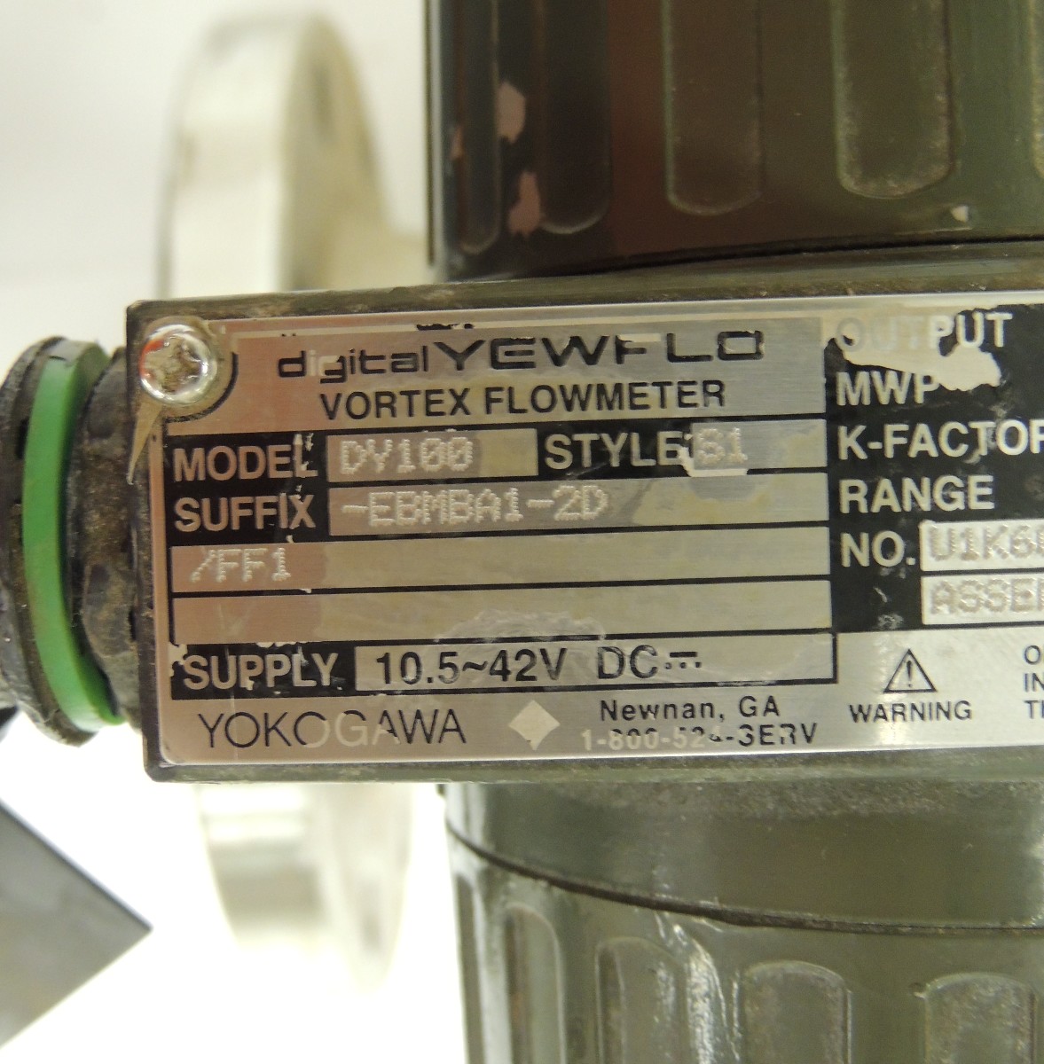 Used Yokogawa Yewflo Vortex Flow Meter DY100EBMBA12D/FF1 Supply 10.
