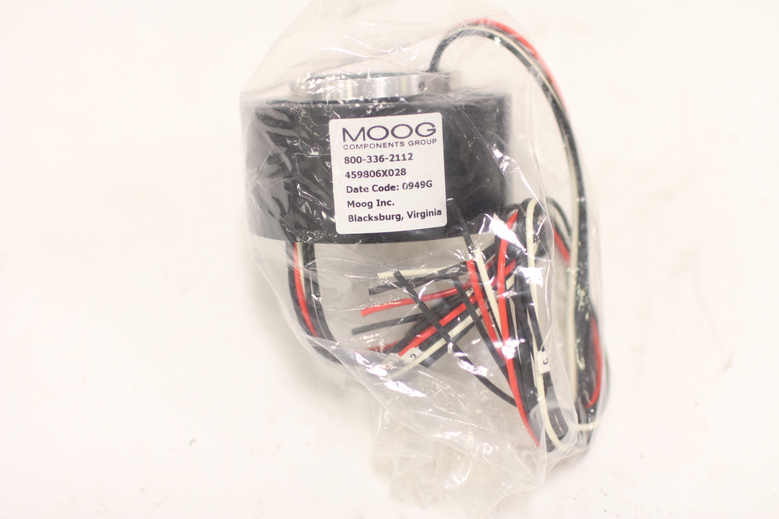 New Moog AC4598 Capsule Slip Ring 459806X028 Through Bore 250 RPM