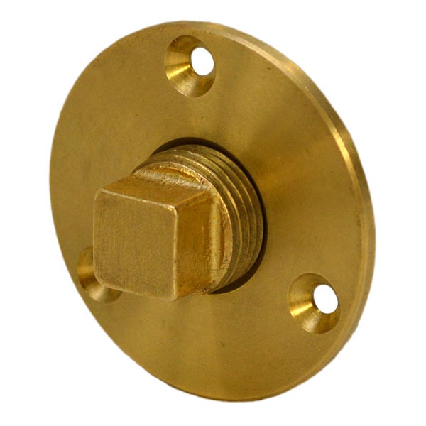 Attwood 75533 Brass 1/2 Inch NPT Water Tight Garboard Boat Drain Plug