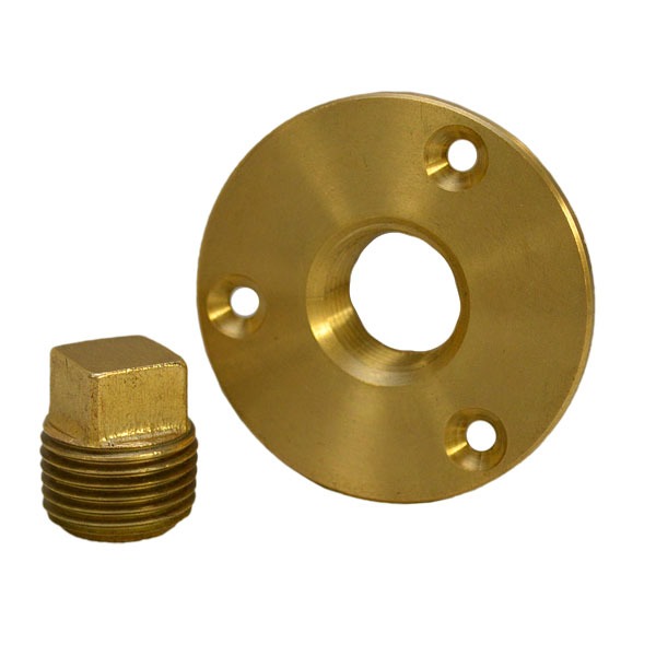 Attwood 75533 Brass 1/2 Inch NPT Water Tight Garboard Boat Drain Plug