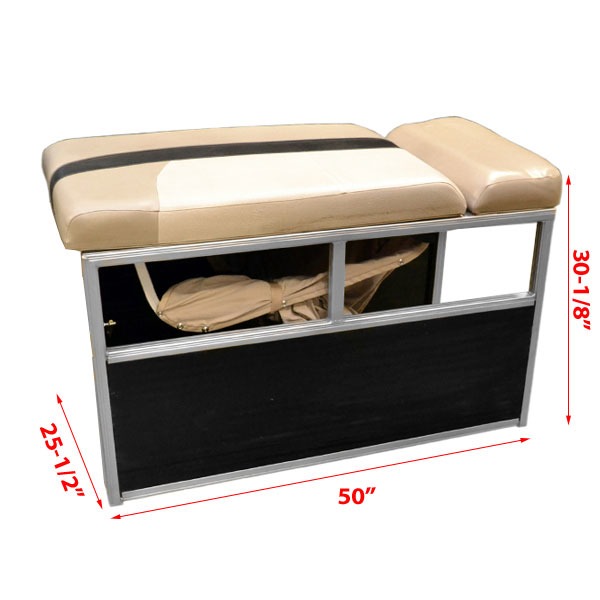 Custom Pontoon Boat Seat Pop Up Privacy Curtain Changing Room (Second