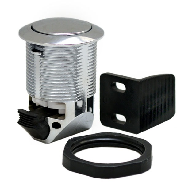 Southco Marine M12A121 Silver Plastic Boat Pushto Close Open Button