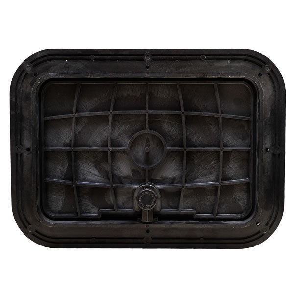 TH Marine Designer Series Black 11 x 15 Inch Plastic Boat Access Hatch