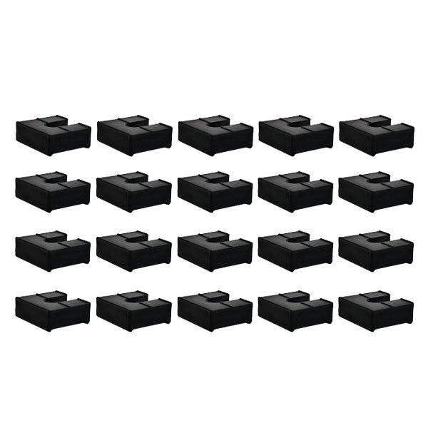 CUSTOM BLACK 1/2 IN PLASTIC PONTOON BOAT RAIL SHIM / FENCE SPACERS (SET