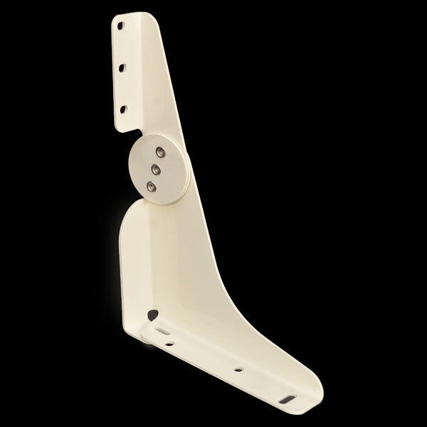 CUSTOM CREAM ALUMINUM BOAT FISHING SEAT / CHAIR HINGES (SET OF 2)