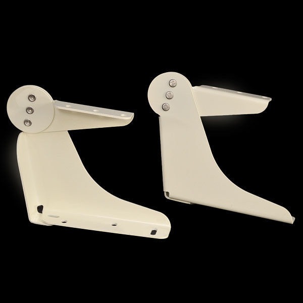 CUSTOM CREAM ALUMINUM BOAT FISHING SEAT / CHAIR HINGES (SET OF 2)