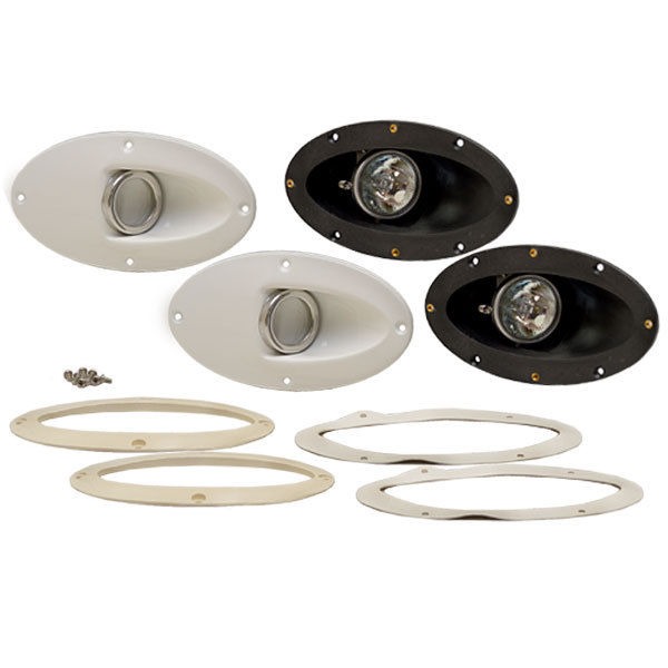 INNOVATIVE 58001001 WHITE 12V ALUMINUM BOAT DOCKING HULL BACK UP