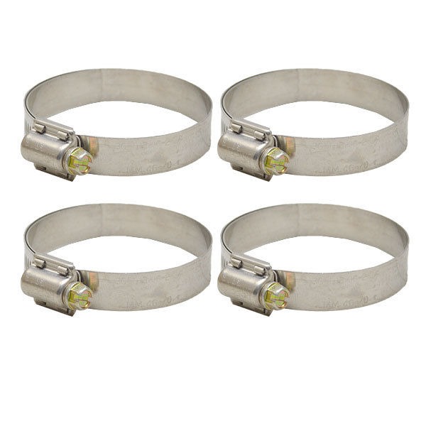 BREEZE STAINLESS STEEL 1 13/16 2 3/4 INCH BOAT HOSE CLAMPS (SET OF 4