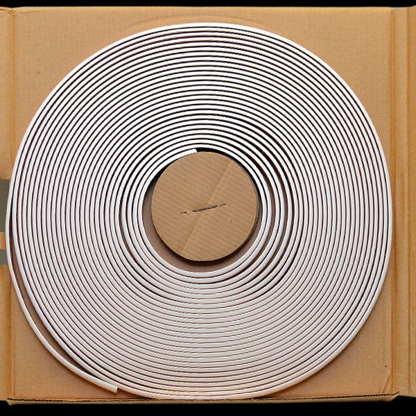 Dawn 2910035R White 3/4" x 100' Flex Vinyl Boat Rub Rail Side Molding