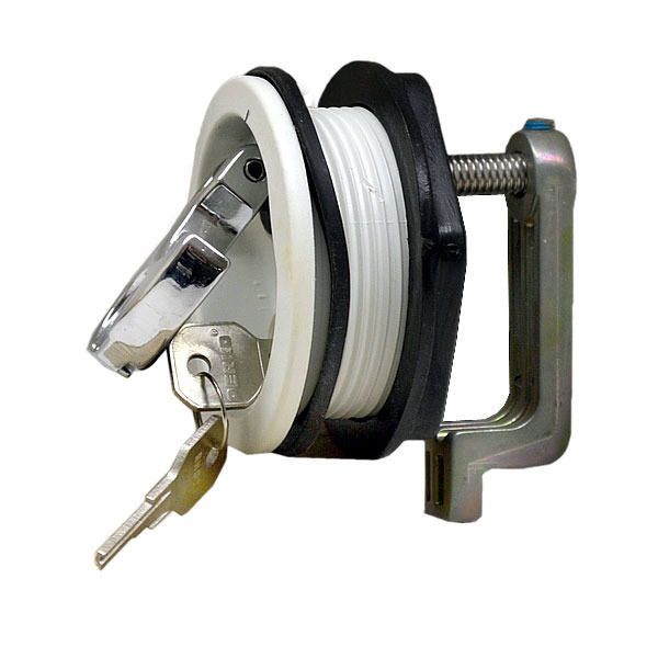 Blue Wave Perko White / Chrome 3 Inch Plastic Face Boat Locking T Latch