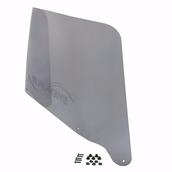 Blue Wave OEM 26 1/4 Inch Smoke Tint Plexiglass Boat Windshield w/ Hardware