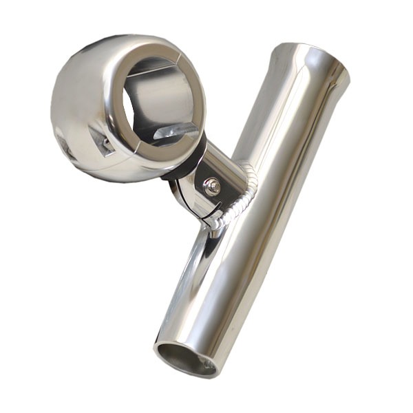 Taco Metals F312721 Polished Aluminum Boat Fishing Rod Holder W/ Base