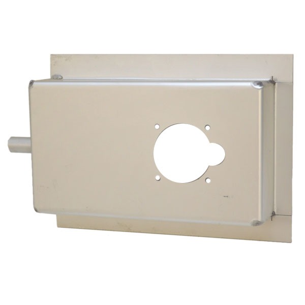 Bennington Silver 11 x 6 7/8 x 2 Inch Aluminum Boat Fuel Filler Housing