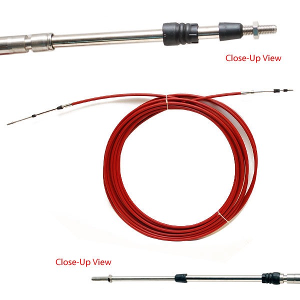 Teleflex 18 FT 301947003216.0 Morse 33C Red Jacket Boat Shift Control