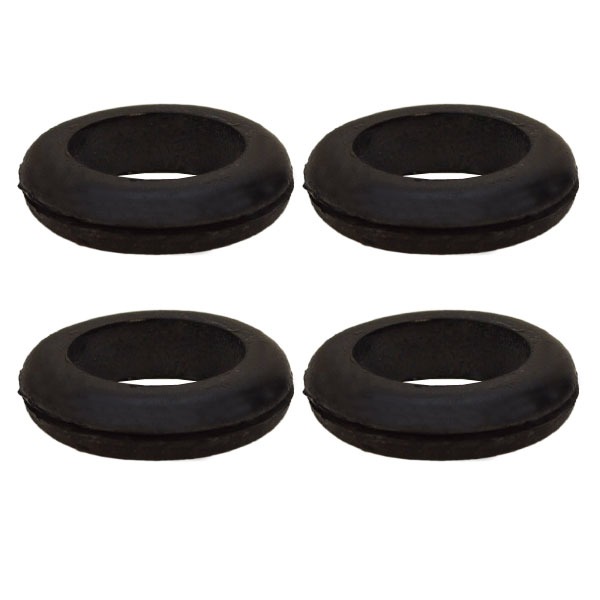Misty Harbor 1038 Black Rubber 1 3/4 Inch Grooved Boat Wire Grommet