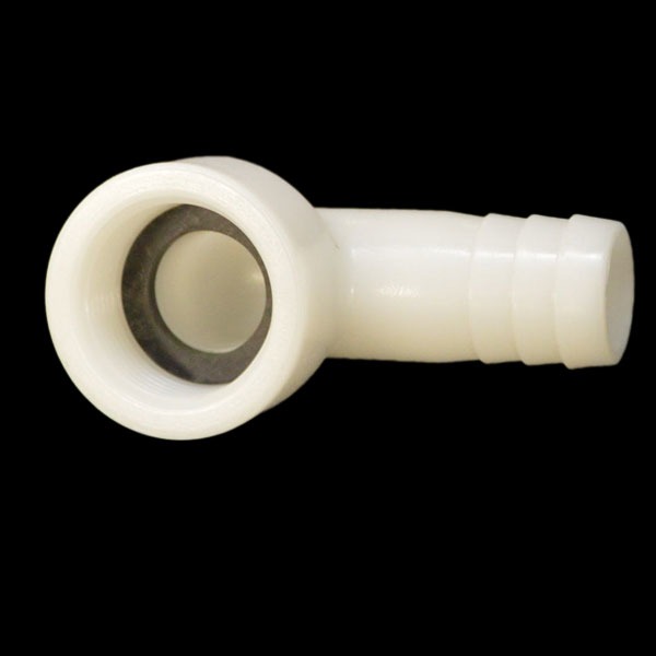 Misty Harbor 1483 White 2 3/4 Boat Livewell Drain Tube Fitting w