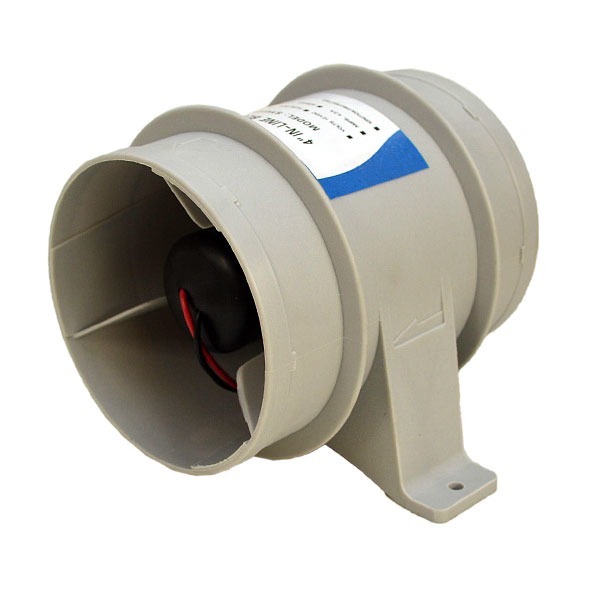 InLine Blower Boat Bilge SY01211 12V 4 Inch Grey Plastic eBay