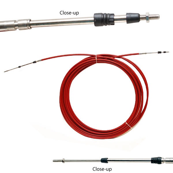 Teleflex 52 FT 3019473624 Morse 33C Red Jacket Boat Shift Control