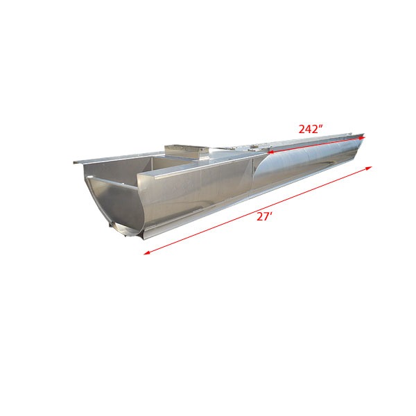 Custom 27Ft x 25" Center Pontoon Boat Transom Engine Fuel Tank Pod Center Log eBay
