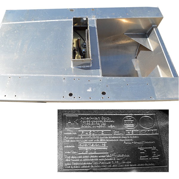 Custom 27Ft x 25" Center Pontoon Boat Transom Engine Fuel Tank Pod