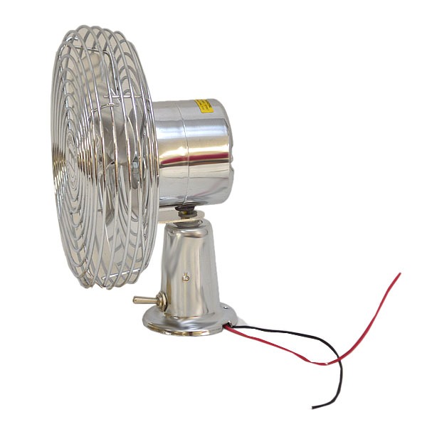 Maradyne Stainless Steel 7 1/4 Inch 12V Boat Fan w/ Toggle Switch FC100012