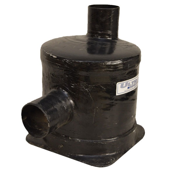 Ultra Marine 4 Inch Black Fiberglass Boat Exhaust Muffler eBay