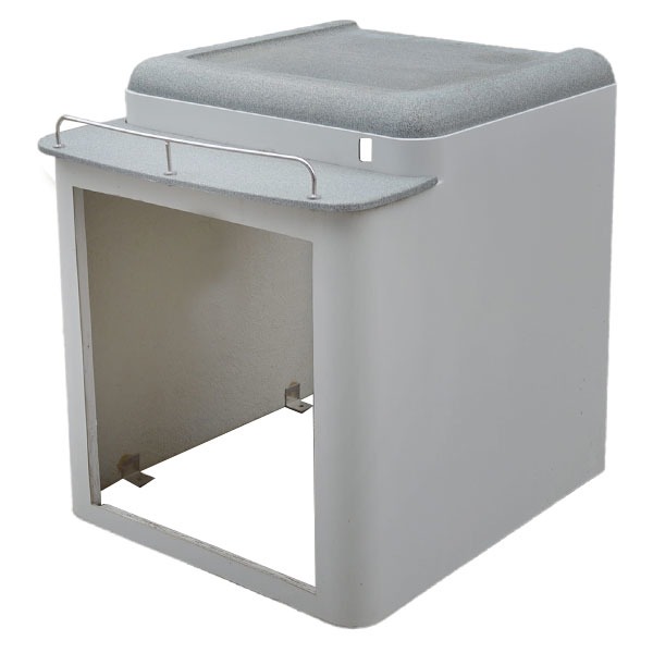 Avalon Light Gray Fiberglass Pontoon Boat Rear Refrigerator / Fridge
