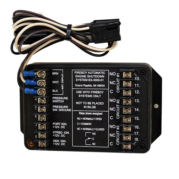 Fireboy Xintex ES300001 12V 3 Circuit Boat Engine Shutdown Override