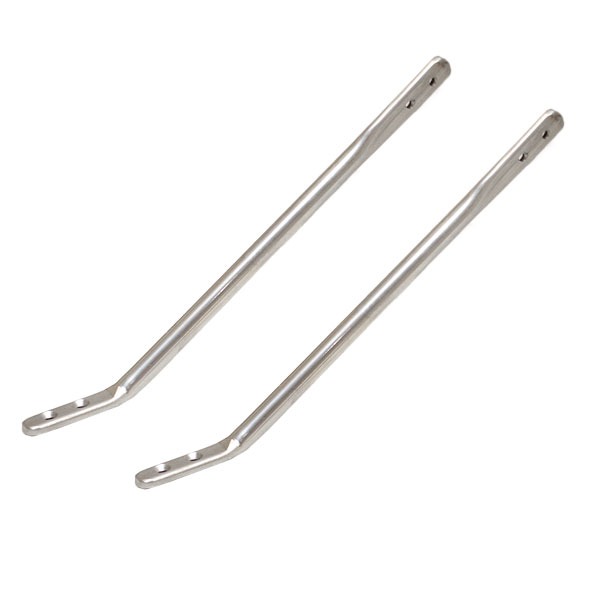 Rinker Silver 11 3/4 x 5/8 Inch SS Boat Windshield Mounting Brackets (PAIR)