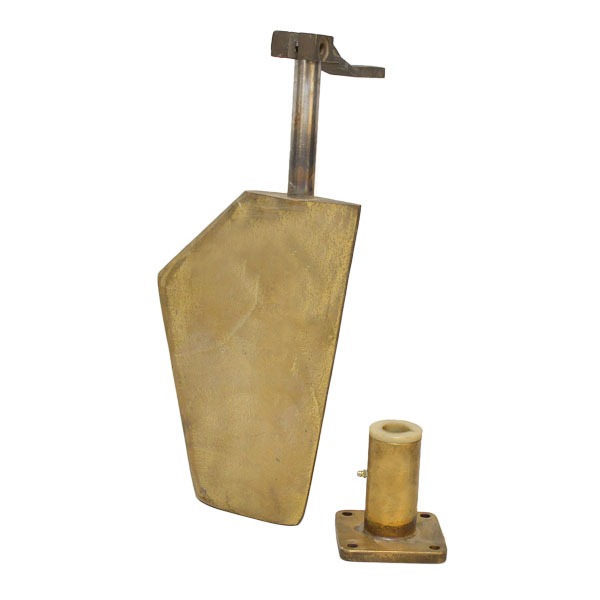 Marine Hardware MHRPNP Brass 4 3/4 Inch Rudder w/Tiller Arm eBay
