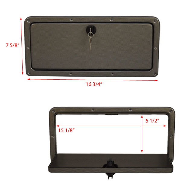 Rinker Silver 15 1/8 X 6 Inch Plastic Boat Glove Box Door with Keys eBay