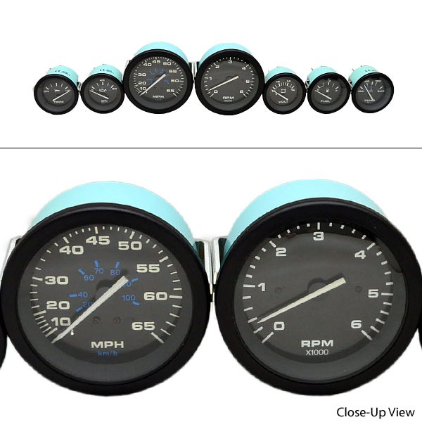 Teleflex Hurricane Black Inboard / Outboard Single Engine Boat 7 Piece