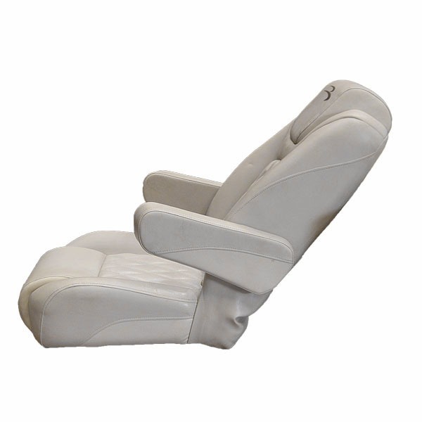 Bennington OEM Off White Reclining Pontoon Boat Captains Seat Chair (Second) eBay