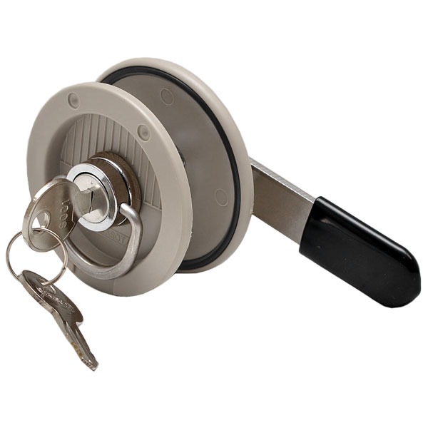 Sarasota Boat Hatch Latch Bennington Boats / Gray / Barrel Locking