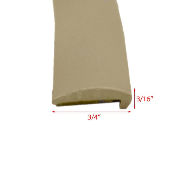 Bennington 1747 OEM Tan 3/4 PVC Flex Adhesive Pontoon Boat Trim Molding
