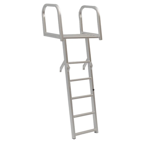 Bearcat 5 Step 62 Inch Folding Aluminum Pontoon Boat Ladder