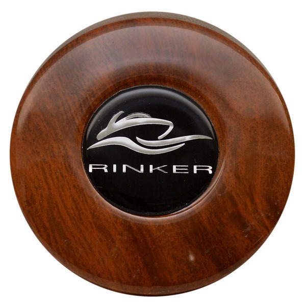 Rinker OEM Faux Woodgrain 3 3/8 Inch Plastic Boat Steering Wheel Center