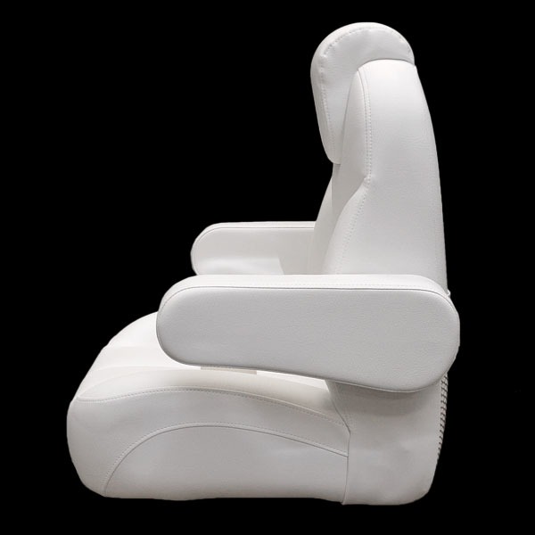 Godfrey Hurricane White Beige Reclining Boat Captains Seat / Chair